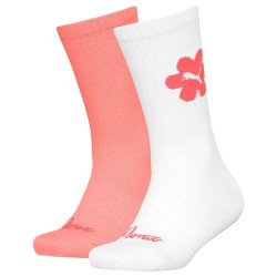 чорапи,детски,чорапи,puma,flower,socks,2,pairs,white,pink,(white,pink)