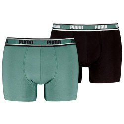 боксерки,мъжко,бельо,puma,logo,elastics,boxers,2,units,dark,sage,black,(green,black)