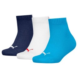 чорапи,детски,чорапи,puma,plain,quarter,socks,3,pairs,blue,combo,(white,blue)