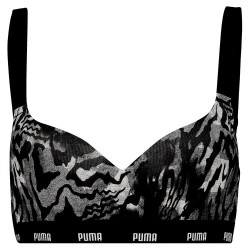 дамски,бански,костюми,puma,printed,padded,bikini,top,black