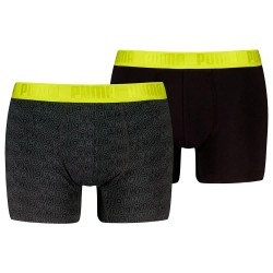 боксерки,мъжко,бельо,puma,printeds,boxers,2,units,black,(black,lemon)