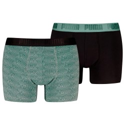 боксерки,мъжко,бельо,puma,printeds,boxers,2,units,dark,sage,black,(green,black)