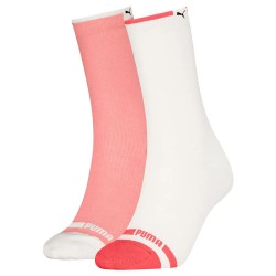 чорапи,дамски,чорапи,puma,rib,socks,2,pairs,pristine,pink,fruit,(white,pink)