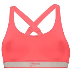 дамски,бански,костюми,puma,sporty,padded,bikini,top,coral,(red,pink)