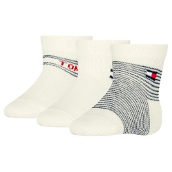 бебешки,чорапи,детски,чорапи,tommy,hilfiger,baby,giftbox,stripe,socks,3,pairs,tommy,original,(beige)