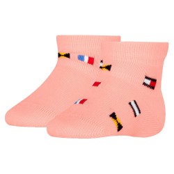 бебешки,чорапи,детски,чорапи,tommy,hilfiger,baby,nautical,flag,socks,2,pairs,pink