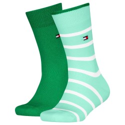 чорапи,детски,чорапи,tommy,hilfiger,breton,stripe,socks,2,pairs,green,(faded,green)