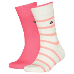 чорапи,детски,чорапи,tommy,hilfiger,breton,stripe,socks,2,pairs,soft,pink,(pink)