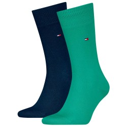чорапи,мъжки,чорапи,tommy,hilfiger,classic,socks,2,pairs,green,blue,(sea,green)