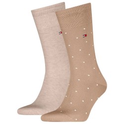 чорапи,мъжки,чорапи,tommy,hilfiger,dot,socks,2,pairs,sand,(beige)