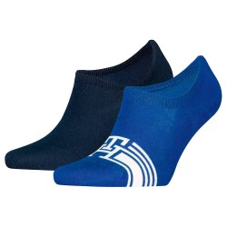 чорапи,мъжки,чорапи,tommy,hilfiger,footie,hc,monogram,stripe,no,show,socks,2,pairs,blue,(ocean,blue)