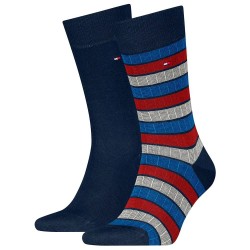 чорапи,мъжки,чорапи,tommy,hilfiger,one,row,colorblock,socks,2,pairs,blue,(navy)