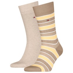 чорапи,мъжки,чорапи,tommy,hilfiger,one,row,colorblock,socks,2,pairs,sand,(beige,brown)