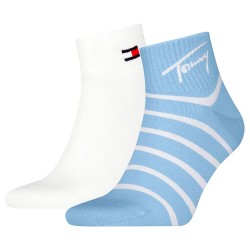чорапи,мъжки,чорапи,tommy,hilfiger,quarter,breton,socks,2,pairs,white,blue,(light,blue)