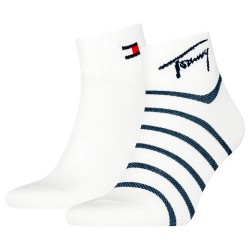 чорапи,мъжки,чорапи,tommy,hilfiger,quarter,breton,socks,2,pairs,white,(navy)