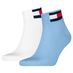 чорапи,мъжки,чорапи,tommy,hilfiger,quarter,flag,socks,2,pairs,white,blue,(light,blue)