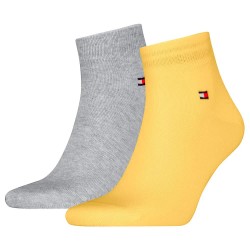 чорапи,мъжки,чорапи,tommy,hilfiger,quarter,socks,2,pairs,yellow,(yellow,grey)