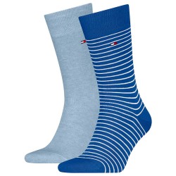 чорапи,мъжки,чорапи,tommy,hilfiger,small,stripe,socks,2,pairs,blue,(ocean,blue)
