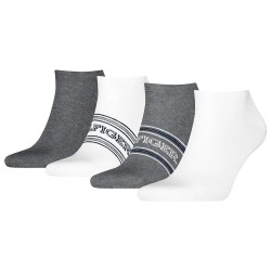 чорапи,мъжки,чорапи,tommy,hilfiger,sneaker,giftbox,socks,4,pairs,grey,melange,white,(white,grey)