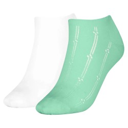 чорапи,дамски,чорапи,tommy,hilfiger,sneaker,summer,structure,socks,2,pairs,green,white,(light,green)