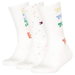чорапи,детски,чорапи,tommy,hilfiger,sport,multicolor,crew,socks,3,pairs,white,(white)