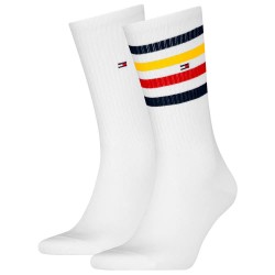 чорапи,мъжки,чорапи,tommy,hilfiger,sport,stripe,crew,socks,2,pairs,white