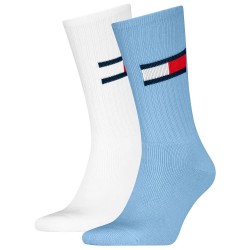 чорапи,мъжки,чорапи,tommy,hilfiger,uni,flag,crew,socks,2,pairs,white,blue,(light,blue)