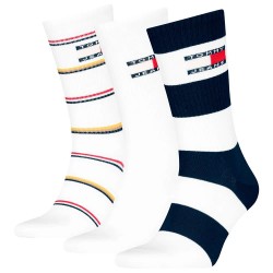 чорапи,мъжки,чорапи,tommy,hilfiger,uni,giftbox,crew,socks,3,pairs,white,(white)