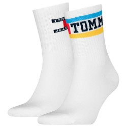 чорапи,мъжки,чорапи,tommy,hilfiger,uni,short,socks,2,pairs,white,(yellow)