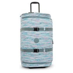 куфари,kipling,aviana,l,95l,trolley,bag,palmtree,leaves,(blue)