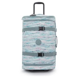 куфари,kipling,aviana,m,75l,trolley,bag,palmtree,leaves,(blue)