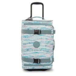 куфари,kipling,aviana,s,39l,trolley,bag,palmtree,leaves,(blue)