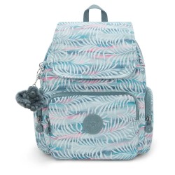раница,раници,kipling,city,zip,s,13l,backpack,palmtree,leaves,(blue)