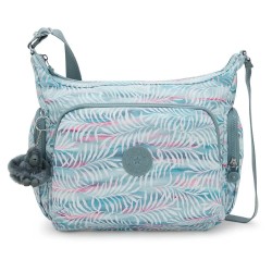 чанта,всички,чанти,kipling,gabb,12l,bag,palmtree,leaves,(blue)