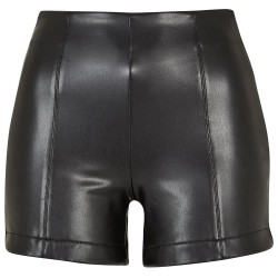 къси,панталони,дамски,панталони,urban,classics,synthetic,leather,shorts,black