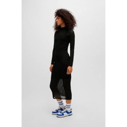 рокля,дамски,поли,и,рокли,hugo,blue,nomy,10263420,long,sleeve,midi,dress,black