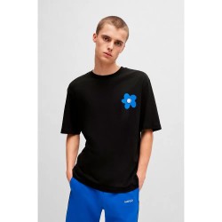 тениска,мъжки,тениски,hugo,blue,noretto,01,short,sleeve,t,shirt,black