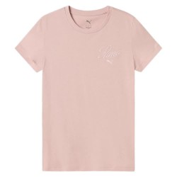 тениска,дамски,тениски,puma,ess,script,short,sleeve,t,shirt,rose,quartz,(pink)
