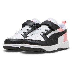 маратонки,детски,маратонки,puma,rebound,v6,lo,ac,trainers,puma,white,puma,black,pink,fruit,(white)