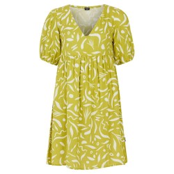 рокля,дамски,поли,и,рокли,protest,flora,short,sleeve,short,dress,sour,green,(yellow)