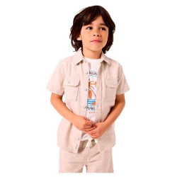 риза,с,къс,ръкав,детски,ризи,garcia,d55420,short,sleeve,shirt,beige,(sandshell)