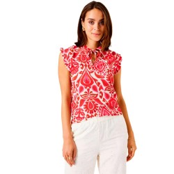 тениска,дамски,тениски,garcia,e50205,sleeveless,t,shirt,red