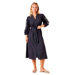 рокля,дамски,поли,и,рокли,garcia,e50287,3,4,sleeve,midi,dress,antracite,(blue)