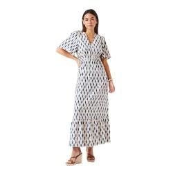 рокля,дамски,поли,и,рокли,garcia,e50281,short,sleeve,long,dress,white
