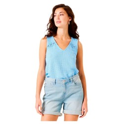 тениска,дамски,тениски,garcia,f50022,sleeveless,t,shirt,blue,(blue,wave)
