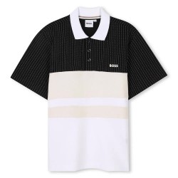 детски,блузи,с,яка,boss,j52020,short,sleeve,polo,black