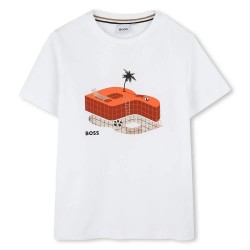 тениска,детски,тениски,boss,j52032,short,sleeve,t,shirt,white