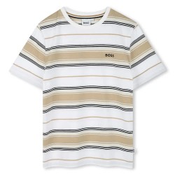 тениска,детски,тениски,boss,j52045,short,sleeve,t,shirt,beige,(white)