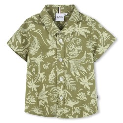 риза,с,къс,ръкав,детски,ризи,boss,j52090,short,sleeve,shirt,dark,green,(green)