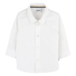 риза,с,дълъг,ръкав,детски,ризи,boss,j52097,long,sleeve,shirt,white